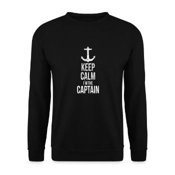 Captain sailor gift ship boat saying - Unisex Sweatshirt - black - Front - Alina (178cm) & Michal (187cm)