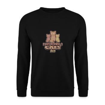 Cats cat lady trois chats fous cadeau - Sweat-shirt Unisexe - noir - Devant - Alina (178cm) & Michal (187cm)