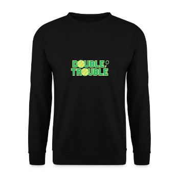 Tennis Double Trouble - Unisex Sweatshirt - black - Front - Alina (178cm) & Michal (187cm)