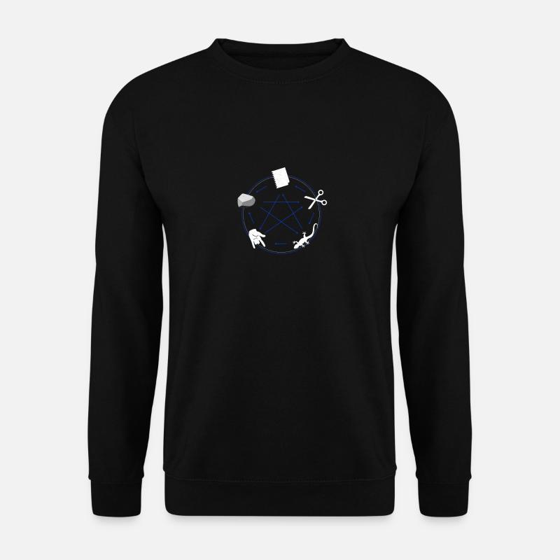 Rock Paper Scissors Lizard Spock - Unisex Pullover - Schwarz