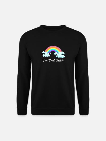 Depression Innerlich Tot Depressiv Einsam Traurig - Unisex Pullover - Schwarz