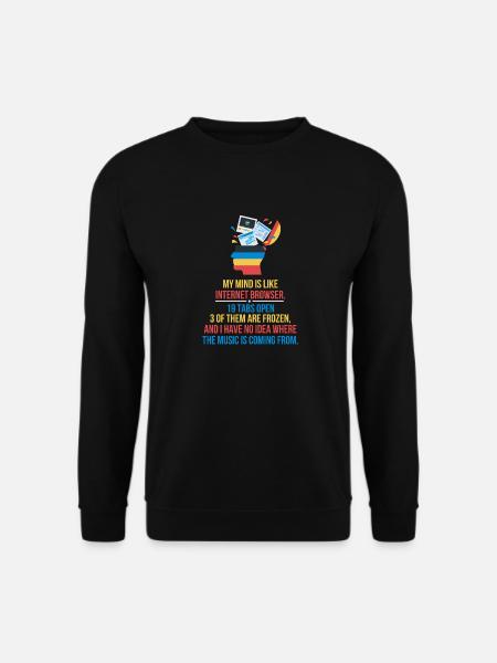 Tabs Open - Unisex Sweatshirt - black