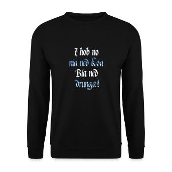 I hob no - Unisex Pullover - Schwarz - Vorne - Alina (178cm) & Michal (187cm)