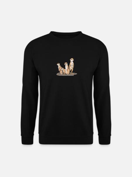 Meerkat Sweet Animal Kids Zoo Amoureux des animaux - Sweat-shirt Unisexe - noir