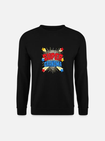 Heldin Großmutter Omi Super Grandma Oma Held - Unisex Pullover - Schwarz