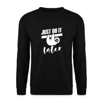 indolence - Sweat-shirt Unisexe - noir - Devant - Alina (178cm) & Michal (187cm)