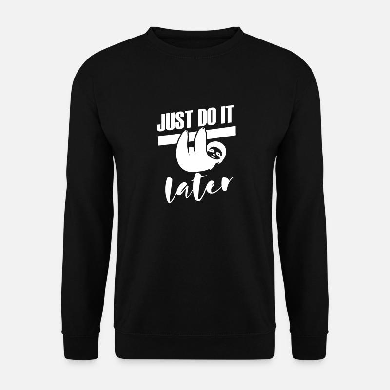 sloth - Unisex Sweatshirt - black