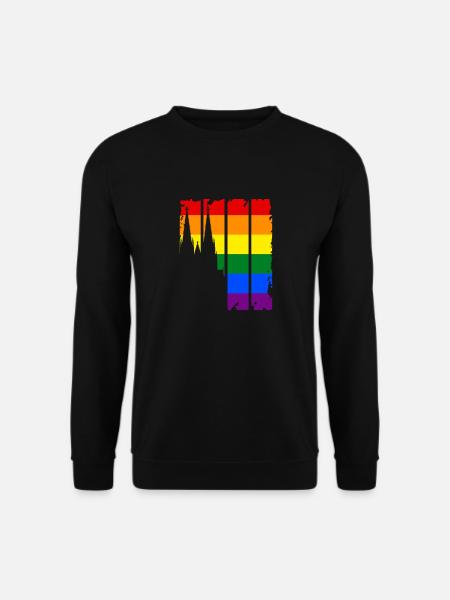 LGBT Gay Pride Liebe Köln Kölner Dom CSD - Unisex Pullover - Schwarz