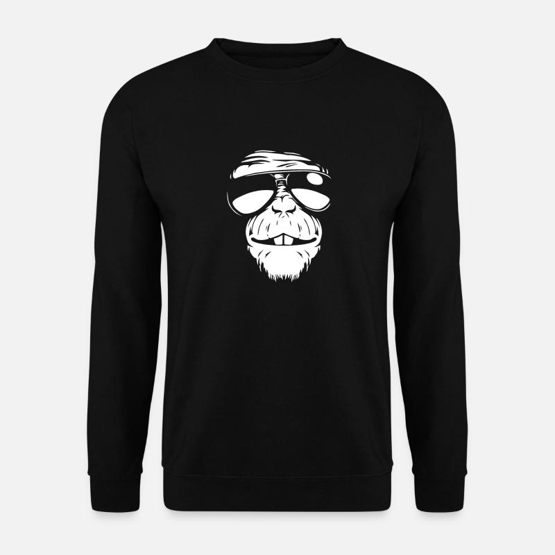 Monkey sunglasses - Unisex Sweatshirt - black