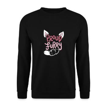 Fier Fur Fur Proud - Sweat-shirt Unisexe - noir - Devant - Alina (178cm) & Michal (187cm)