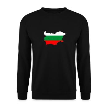 Drapeau bulgare Enters Bulgaria Bulgarie - Sweat-shirt Unisexe - noir - Devant - Alina (178cm) & Michal (187cm)