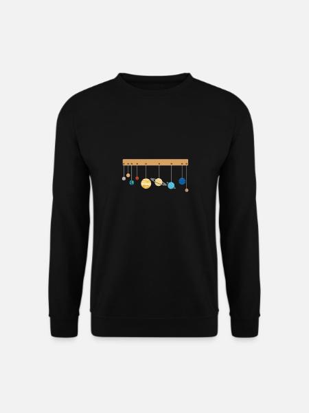 Planètes et système solaire dans la galaxie - Sweat-shirt Unisexe - noir