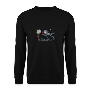 Tauchen Liebe - Unisex Pullover - Schwarz - Vorne - Alina (178cm) & Michal (187cm)