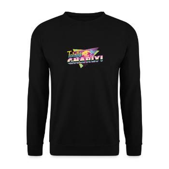 Totally Gnarly - 80s Design - Unisex Sweatshirt - black - Front - Alina (178cm) & Michal (187cm)