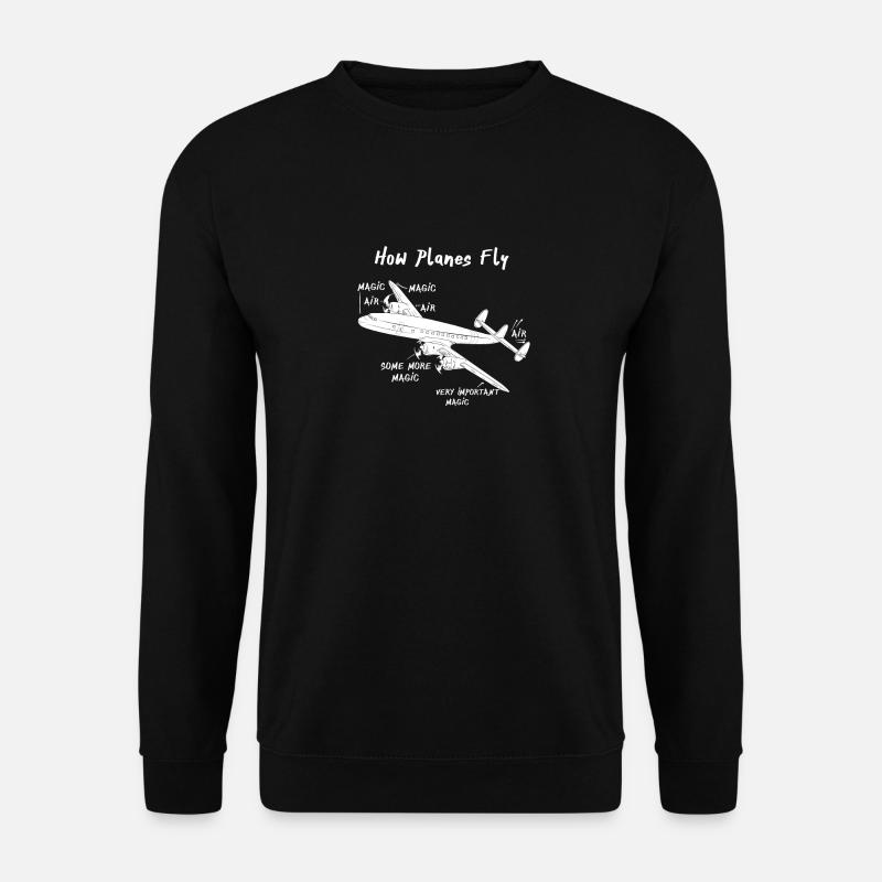 Comment les avions volent - Sweat-shirt Unisexe - noir
