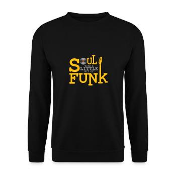 Soul avec un peu de Funk Gift Soulfunk - Sweat-shirt Unisexe - noir - Devant - Alina (178cm) & Michal (187cm)
