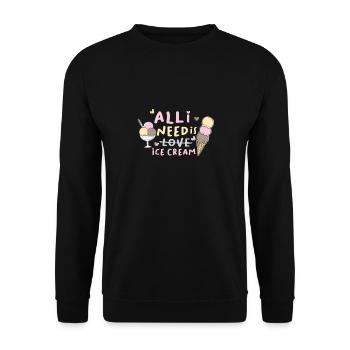 Eis - Unisex Pullover - Schwarz - Vorne - Alina (178cm) & Michal (187cm)