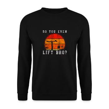 Est-ce que vous soulevez même Bro? - Cadeau de snowboard de ski - Sweat-shirt Unisexe - noir - Devant - Alina (178cm) & Michal (187cm)