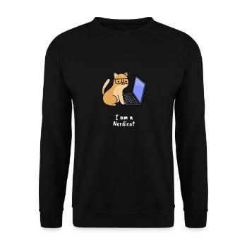Nerdicat Computer Scientist Programmation Nerd Coding - Sweat-shirt Unisexe - noir - Devant - Alina (178cm) & Michal (187cm)