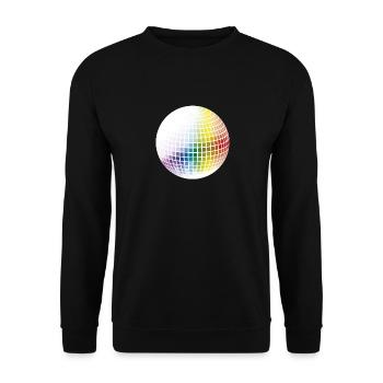 Rainbow Disco Ball - Unisex Sweatshirt - black - Front - Alina (178cm) & Michal (187cm)