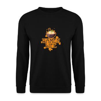 Ramen Life - Unisex Pullover - Schwarz - Vorne - Alina (178cm) & Michal (187cm)