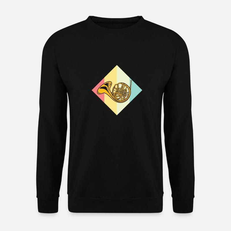 French Horn - Unisex Pullover - Schwarz