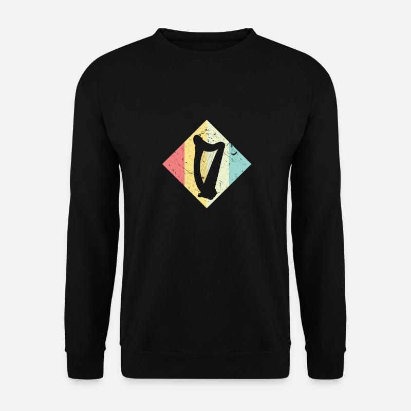 Harfe - Unisex Pullover - Schwarz