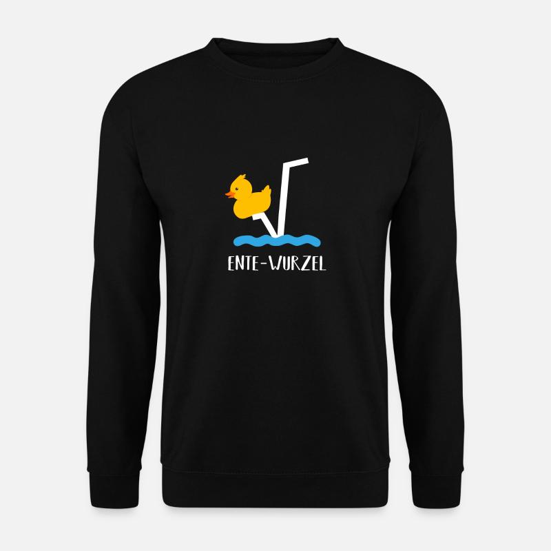 N-Te Ente wurzel mit Wasser - Unisex Pullover - Schwarz