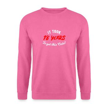 18th birthday - Unisex Sweatshirt - pink - Front
