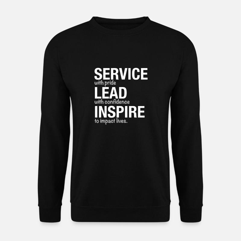 Chef de service inspiré - Sweat-shirt Unisexe - noir