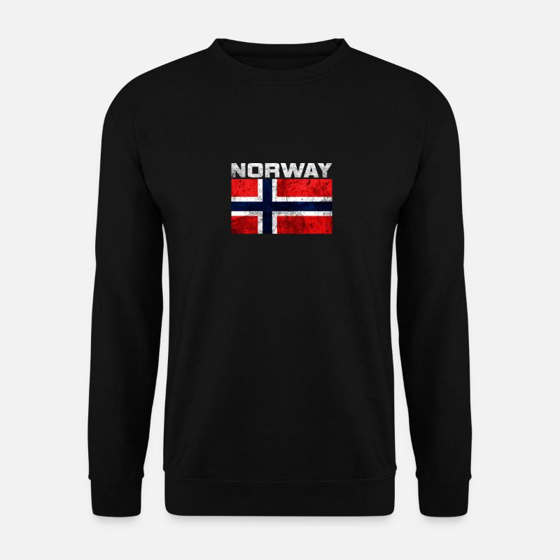 Norwegen - Unisex Pullover - Schwarz