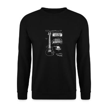 J'adore le modèle de professeur de bassiste de guitare - Sweat-shirt Unisexe - noir - Devant - Alina (178cm) & Michal (187cm)