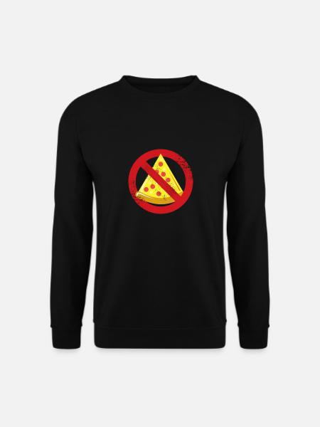 Keine Pizza Vegan Vegetarisch gluten frei - Unisex Pullover - Schwarz