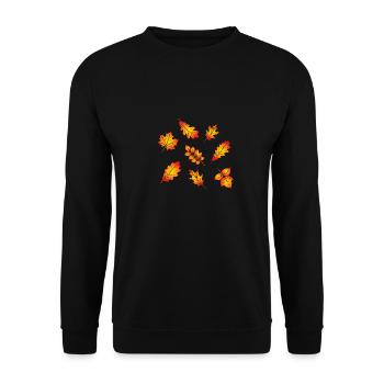 Herbst - Unisex Pullover - Schwarz - Vorne - Alina (178cm) & Michal (187cm)