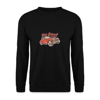 Oldtimer - Unisex Pullover - Schwarz - Vorne - Alina (178cm) & Michal (187cm)