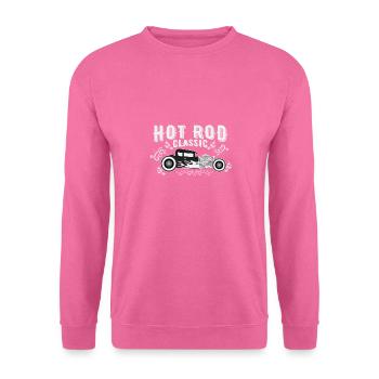 Hot rod - Sweat-shirt Unisexe - rose - Devant