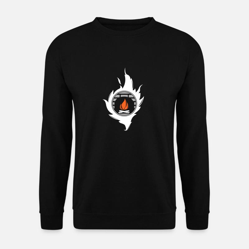 Kamin Feuer Geschenk Weihnachten - Unisex Pullover - Schwarz