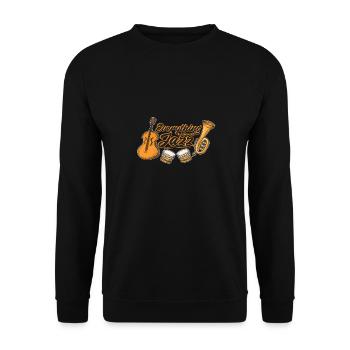 jazz - Unisex Sweatshirt - black - Front - Alina (178cm) & Michal (187cm)
