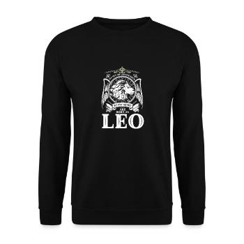 Löwe Sternzeichen sind die Besten Horoskop - Unisex Pullover - Schwarz - Vorne - Alina (178cm) & Michal (187cm)