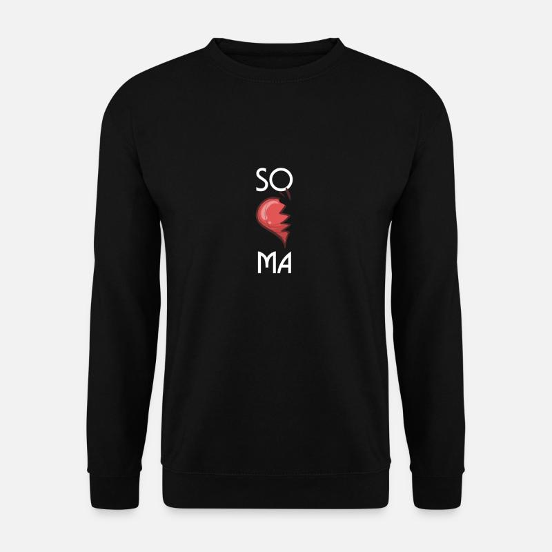 SOMA Cute Soulmates Valentinstag 2020 Partner - Unisex Pullover - Schwarz