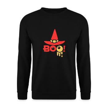 Halloween - Unisex Sweatshirt - black - Front - Alina (178cm) & Michal (187cm)