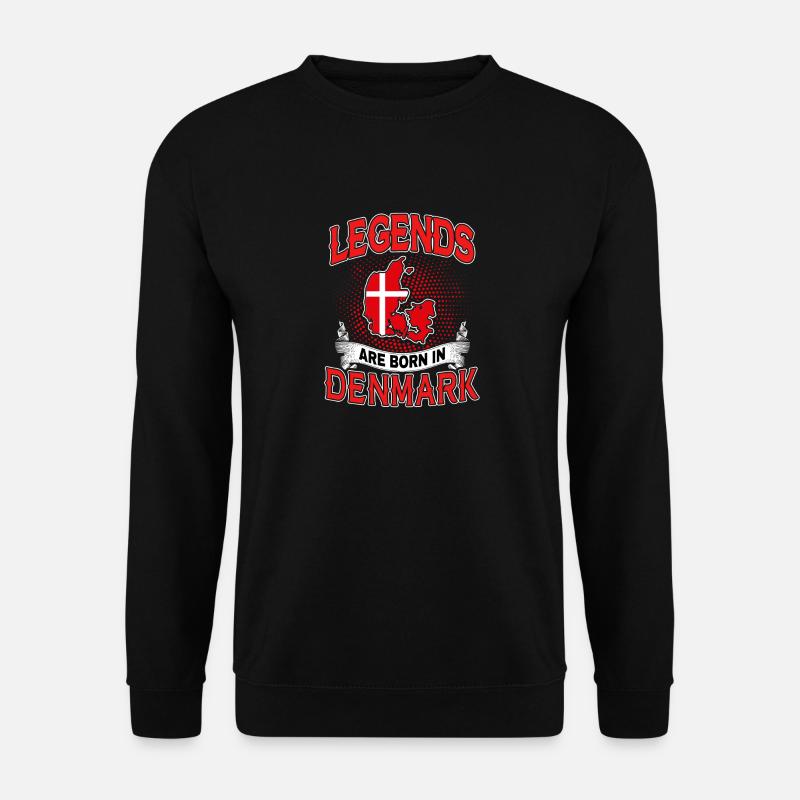 Legends Denmark Drapeau Drapeau Cadeau - Sweat-shirt Unisexe - noir