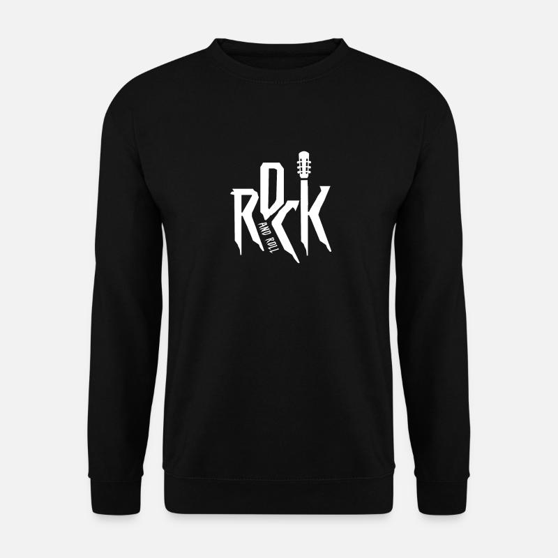 Rockband Rock and Roll Gitarrist - Unisex Pullover - Schwarz