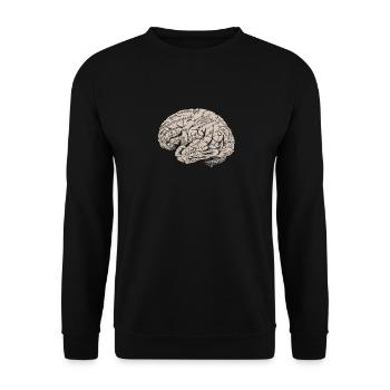 Brain anatomy Neurologist Doctor Doctor Neurology - Unisex Sweatshirt - black - Front - Alina (178cm) & Michal (187cm)