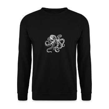 Chemise Octopus Octopus Octopus - Sweat-shirt Unisexe - noir - Devant - Alina (178cm) & Michal (187cm)