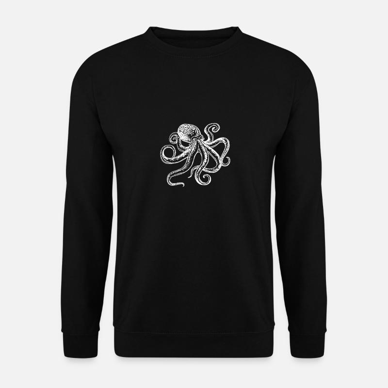 Oktopus Krake Kraken Shirt - Unisex Pullover - Schwarz