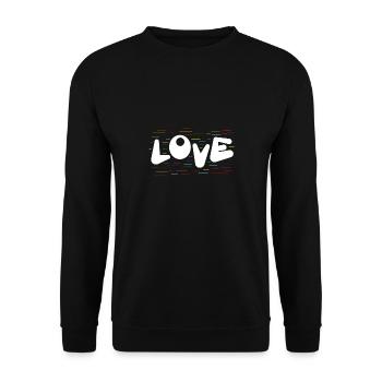 Amour arc-en-ciel cadeau enfants noël - Sweat-shirt Unisexe - noir - Devant - Alina (178cm) & Michal (187cm)