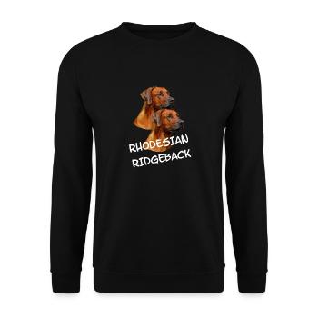 Rhodesian Ridgeback - Sweat-shirt Unisexe - noir - Devant - Alina (178cm) & Michal (187cm)