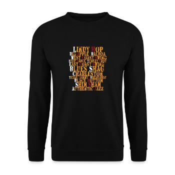 Swing dance - Lindy hop, Balboa, Blues, Charleston - Unisex Pullover - Schwarz - Vorne - Alina (178cm) & Michal (187cm)