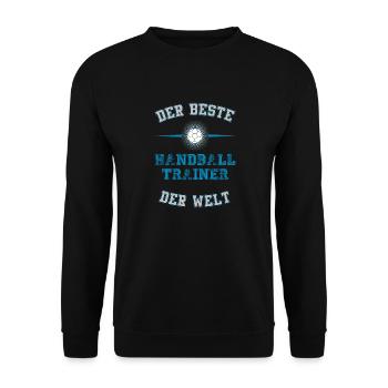 Der Beste Handballtrainer der Welt. Für Trainer. - Unisex Pullover - Schwarz - Vorne - Alina (178cm) & Michal (187cm)